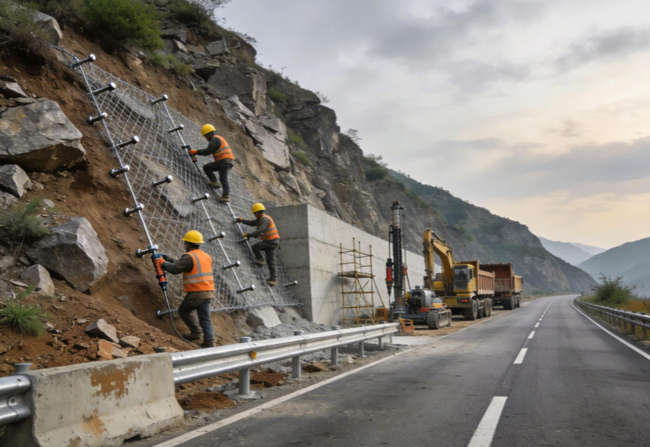南雄公路道路护坡